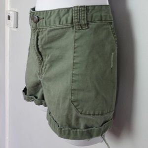 Olive Denim Shorts- Size 12- Mossimo Supply Co